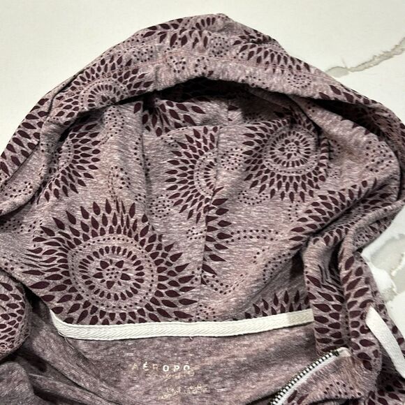 Aeropostale | Zip-up Women’s Hoodie Purple Maroon - Picture 9 of 16